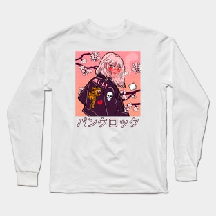 Punk Rocker Anime Pop Art Long Sleeve T-Shirt